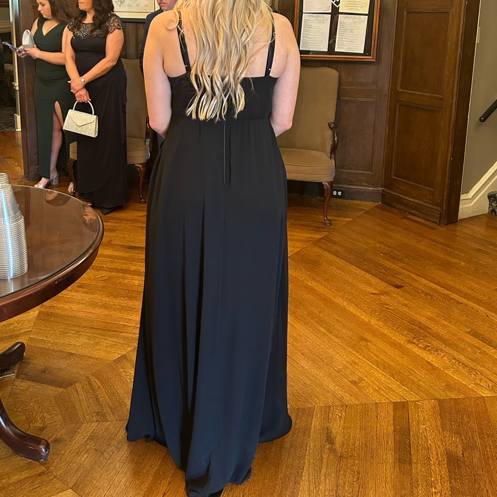 Black bridesmade dress